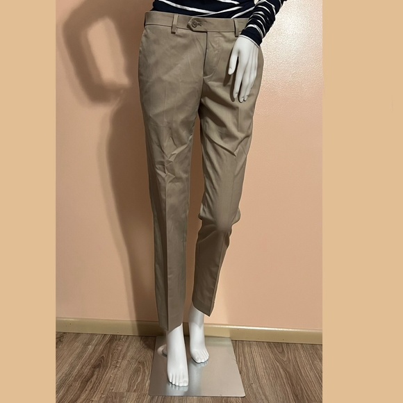 NWOT Michael Kors Wool Blend Rare Side Button Straight Leg Dress Pants - Picture 3 of 11